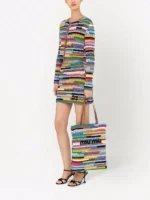 ⁦MIU MIU Crochet Woven Tote Bag⁩ – תמונה ⁦2⁩
