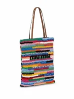 ⁦MIU MIU Crochet Woven Tote Bag⁩ – תמונה ⁦4⁩