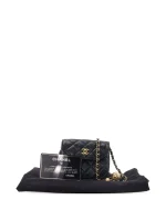 ⁦2019 Quilted Lambskin Pearl Crush Waist Bag belt bag⁩ – תמונה ⁦6⁩