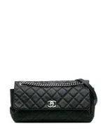 2012 Quilted Iridescent Caviar Lady Pearly Flap crossbody bag