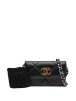 ⁦2021 Lambskin 19 Flap Coin Purse With Chain crossbody bag⁩ – תמונה ⁦5⁩