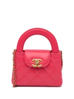 2021-2024 Mini Nano Aged Calfskin Kelly Shopper Bag satchel