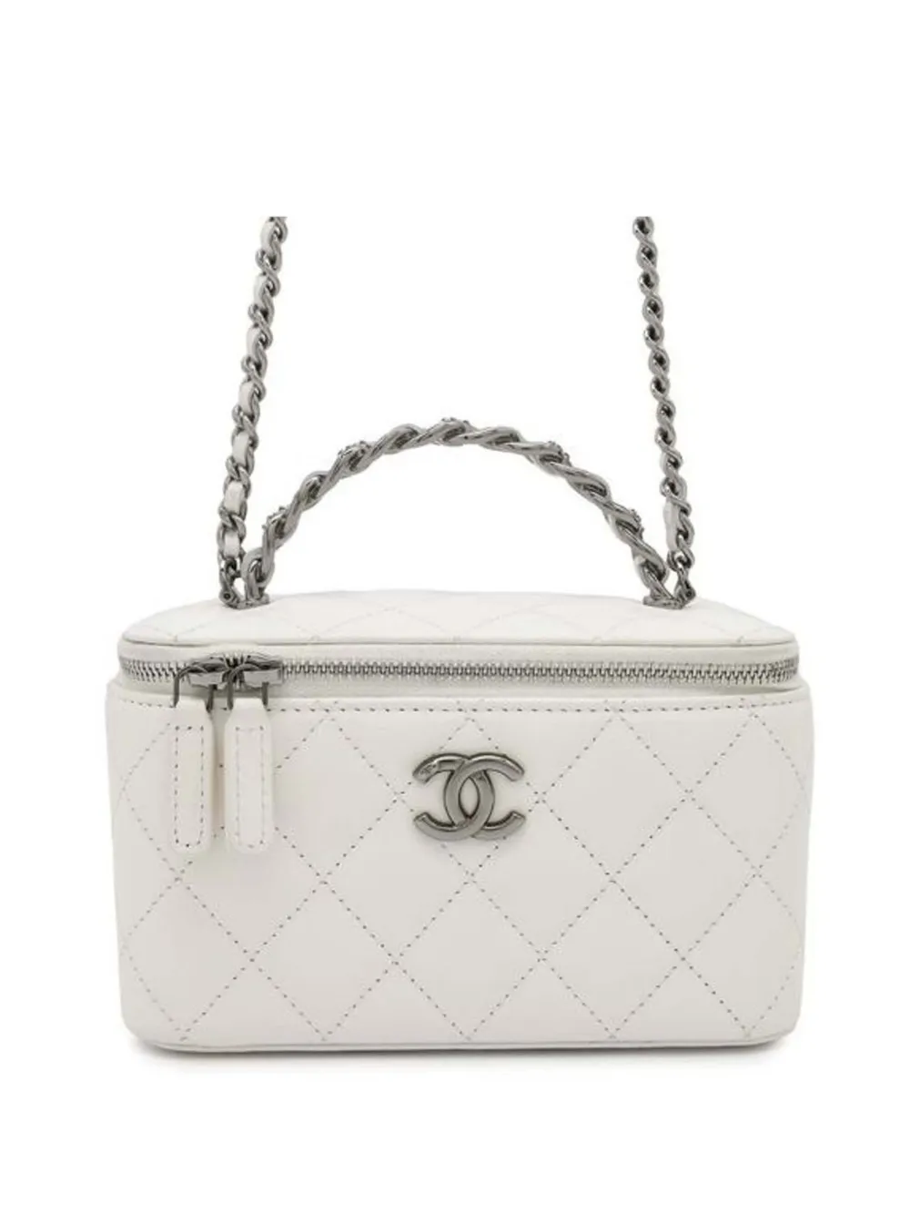 30817922_59604043_1000 2021-2025 CC Quilted Lambskin Chain Top Handle vanity bag – תמונה 1