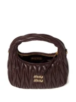 ⁦MIU MIU Wander Matelassé Leather⁩ – תמונה ⁦4⁩