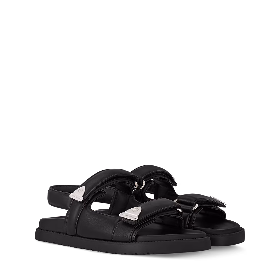 louis-vuitton-lv-sunset-flat-comfort-sandal--ATS01NLK02_PM2_Front view LV Sunset Flat Comfort Sandal – תמונה 1