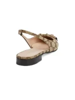 ⁦GUCCI Erin Canvas Slingback Flats⁩ – תמונה ⁦3⁩