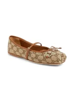 ⁦GG Canvas Horsebit Ballet Flats⁩ – תמונה ⁦5⁩