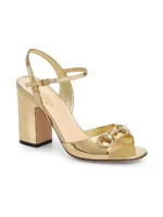 ⁦GUCCI Lady Horsebit 10cm Metallic⁩ – תמונה ⁦5⁩
