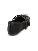 ⁦GUCCI Black Leather Ballet Flats⁩ – תמונה ⁦3⁩
