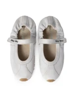 ⁦MIU MIU Fleece Ballerinas⁩ – תמונה ⁦3⁩