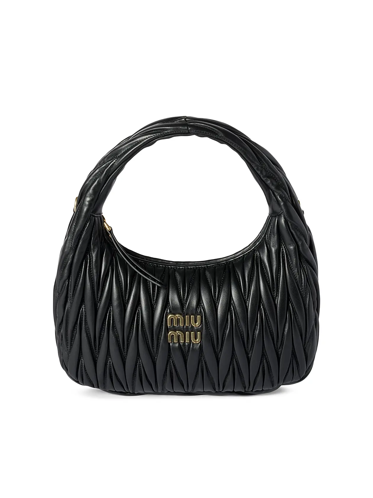 0400024507371_BLACK MIU MIU Wander Matelassé Nappa – תמונה 1