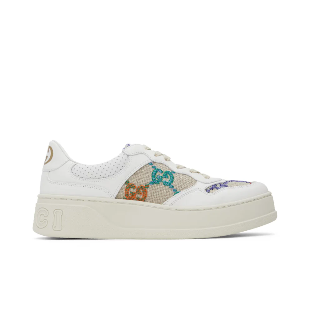 1_d3abc3b5-5190-4e96-8604-b5b2d2a4a2e9 GUCCI White & Beige Sneakers – תמונה 1
