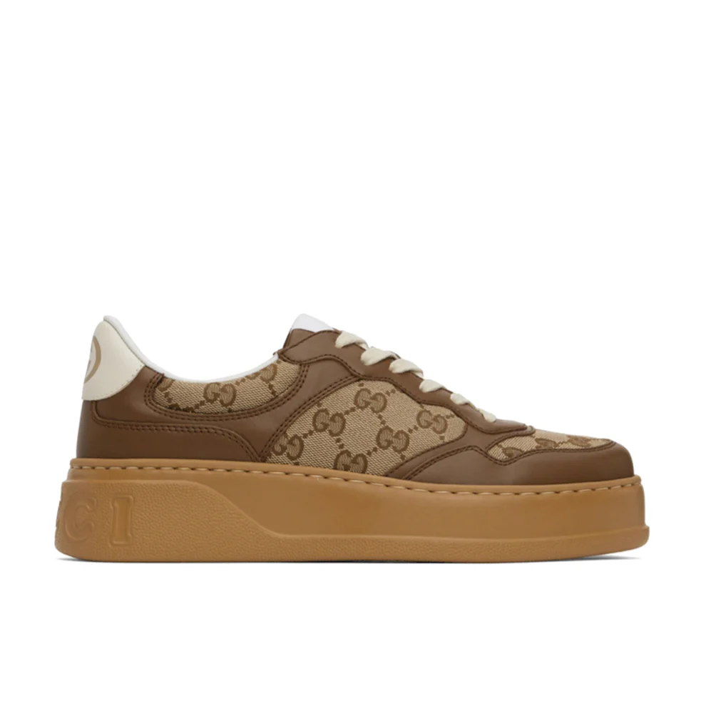 image_e89c06a8-ccb3-4672-8417-38adb43934cd GUCCI Brown GG Sneakers – תמונה 1