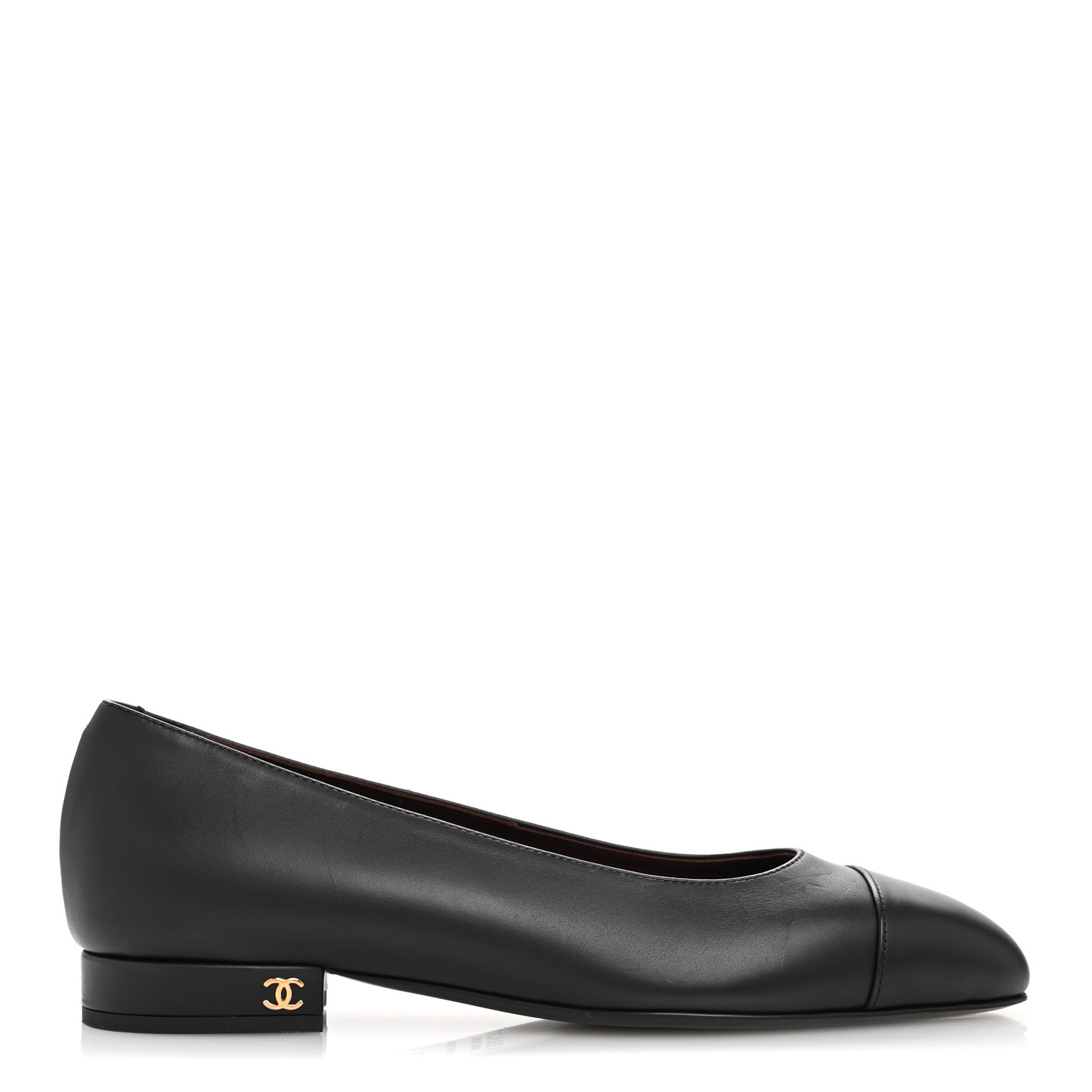 1dd42ca61d5858d5d184b4b7cd0824d7 Chanel Lambskin Black Ballet Flat – תמונה 1