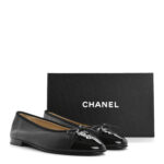 ⁦Chanel Cap Toe Black Ballet Flat⁩ – תמונה ⁦2⁩