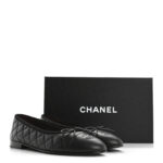 ⁦Chanel Cap Toe Black Ballet Flat⁩ – תמונה ⁦2⁩