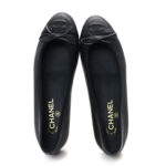 ⁦Chanel Cap Toe Black Ballet Flat⁩ – תמונה ⁦5⁩