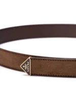 ⁦PRADA logo-buckle leather belt⁩ – תמונה ⁦2⁩
