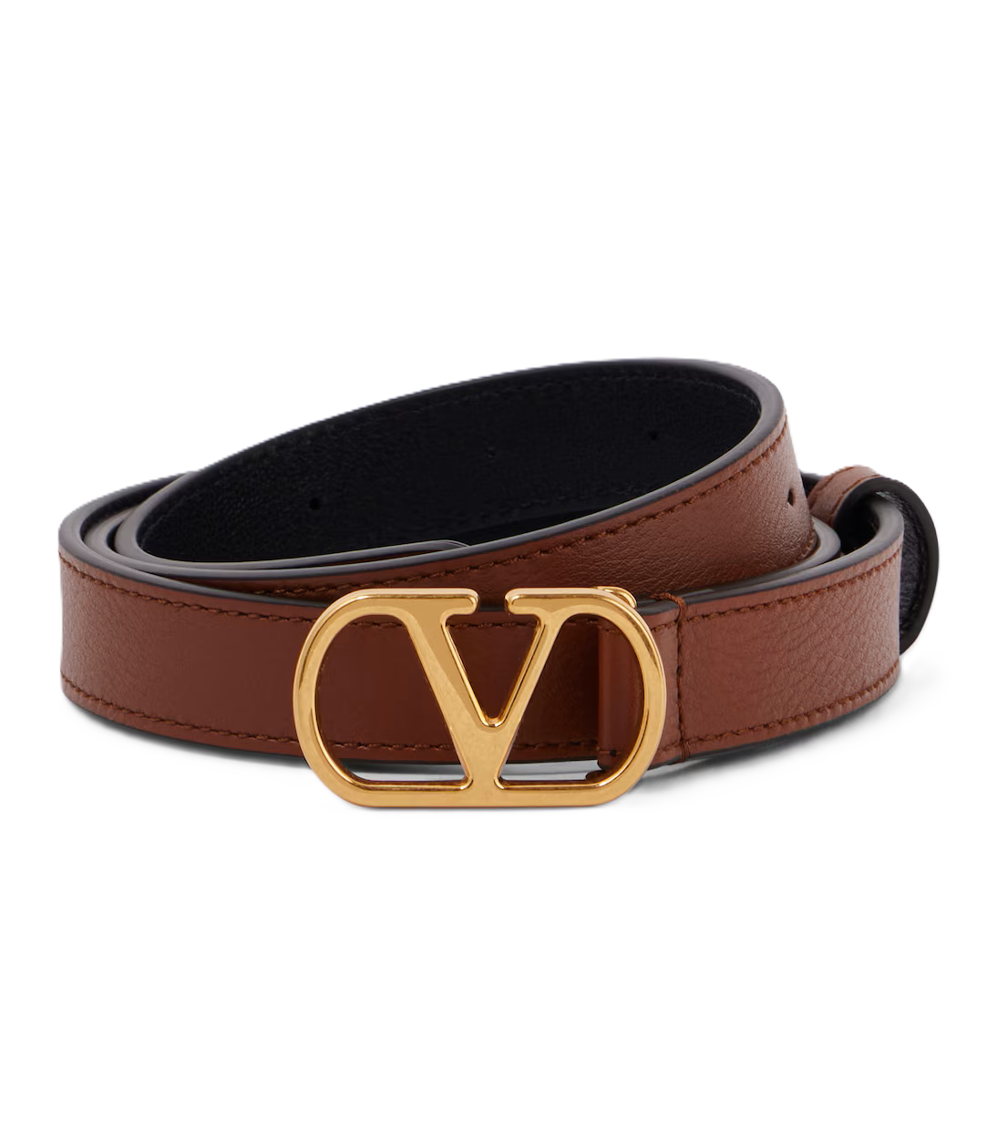P01007287 Valentino Garavani VLogo leather belt – תמונה 1