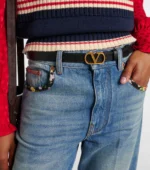 ⁦Valentino Garavani VLogo leather belt⁩ – תמונה ⁦2⁩