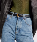 ⁦Saint Laurent Leather Belt⁩ – תמונה ⁦2⁩