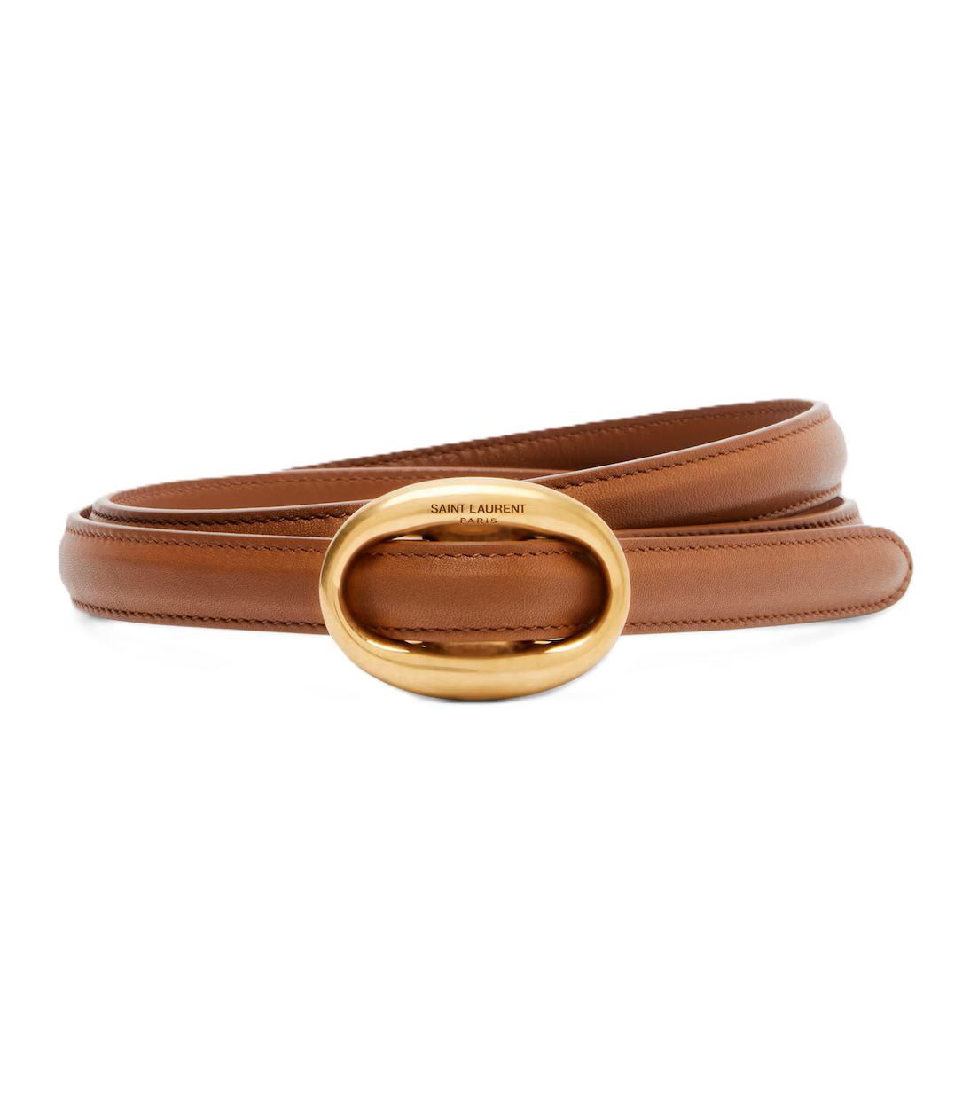 P01090512 Saint Laurent Leather Belt – תמונה 1