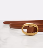 ⁦Saint Laurent Leather Belt⁩ – תמונה ⁦4⁩