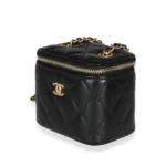 ⁦Chanel Black Quilted Lambskin Pearl Crush Small Box Bag⁩ – תמונה ⁦2⁩