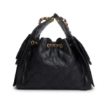 ⁦Chanel Black Caviar Leather 25 Small Bucket Bag⁩ – תמונה ⁦7⁩