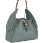 ⁦Chanel Small 25 Hobo Bag Green Caviar⁩ – תמונה ⁦7⁩