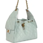 ⁦Chanel Small 25 Hobo Bag Light Blue Caviar⁩ – תמונה ⁦7⁩
