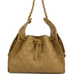 ⁦Chanel Small 25 Hobo Bag Dark Beige Caviar⁩ – תמונה ⁦8⁩