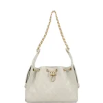 Chanel Small 25 Hobo Bag Light Grey Caviar