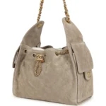 ⁦Chanel Small 25 Hobo Bag Dark Grey Suede⁩ – תמונה ⁦9⁩