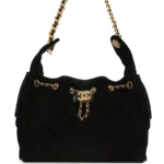 ⁦Chanel Small 25 Hobo Bag Black Suede⁩ – תמונה ⁦8⁩
