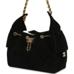 ⁦Chanel Small 25 Hobo Bag Black Suede⁩ – תמונה ⁦5⁩