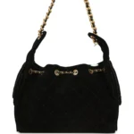 ⁦Chanel Small 25 Hobo Bag Black Suede⁩ – תמונה ⁦6⁩