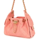 ⁦Chanel Mini 25 Hobo Bag Pink Suede⁩ – תמונה ⁦9⁩
