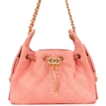 ⁦Chanel Mini 25 Hobo Bag Pink Suede⁩ – תמונה ⁦4⁩