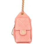 ⁦Chanel Mini 25 Hobo Bag Pink Suede⁩ – תמונה ⁦3⁩