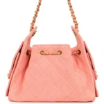 ⁦Chanel Mini 25 Hobo Bag Pink Suede⁩ – תמונה ⁦8⁩