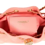 ⁦Chanel Mini 25 Hobo Bag Pink Suede⁩ – תמונה ⁦5⁩
