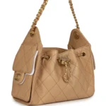 ⁦Chanel Mini 25 Hobo Bag Beige Caviar⁩ – תמונה ⁦2⁩