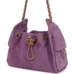 ⁦Chanel Mini 25 Hobo Bag Purple Suede⁩ – תמונה ⁦6⁩