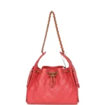 Chanel Small 25 Hobo Bag Coral Pink Caviar