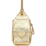⁦Chanel Mini 25 Hobo Bag Metallic Gold Caviar⁩ – תמונה ⁦7⁩