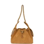 Chanel Small 25 Hobo Bag Tan Suede