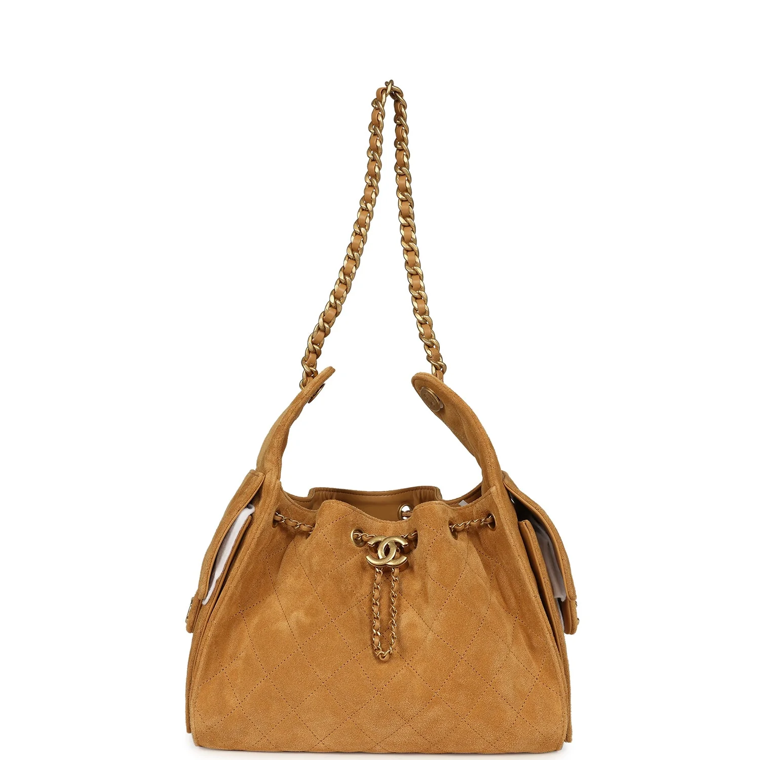 C-FN-251122-19-01 Chanel Small 25 Hobo Bag Tan Suede – תמונה 1