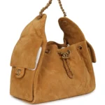⁦Chanel Small 25 Hobo Bag Tan Suede⁩ – תמונה ⁦2⁩