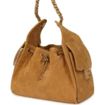 ⁦Chanel Small 25 Hobo Bag Tan Suede⁩ – תמונה ⁦7⁩